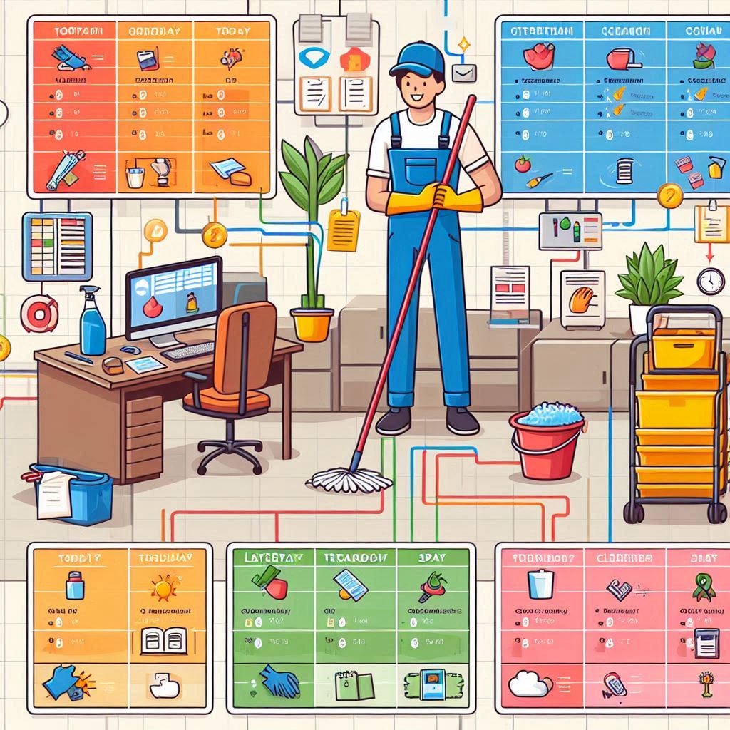 Efficient cleaning schedule for your office